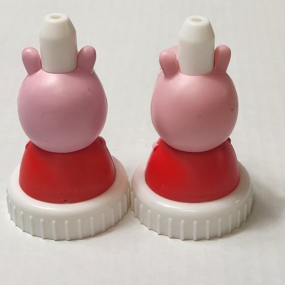 Good 2 Grow Peppa Pig Lid Top Topper Drink Lot of 2 Twins Toddler Preschool - Picture 4 of 6